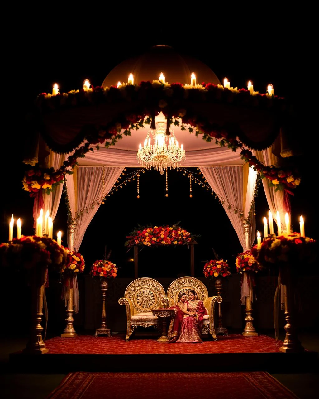 Mandap setup